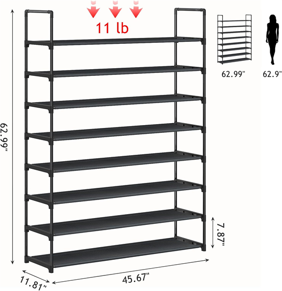 shoe rack without cover